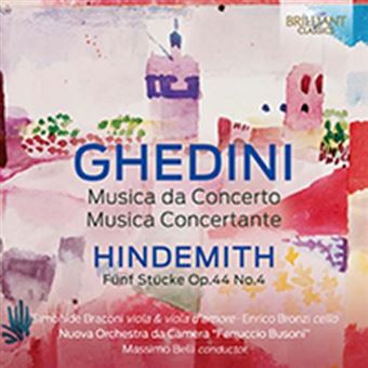 Ghedini: Musica da Concerto, Musica Concertante, Hindemith: Fünf Stücke Op.44 No.4 - CD