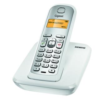 Siemens Dect Gigaset AS290 Teléfono Inalámbrico Blanco - 1