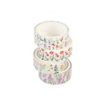 Set 4 Washi Tape Erik Kokonote Botanical Wild Flowers
