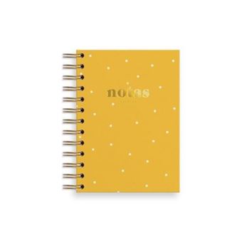 Charuca Cuaderno A6 puntos amarillo