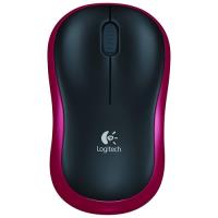 Ratón inalámbrico Logitech M185 Negro/Rojo