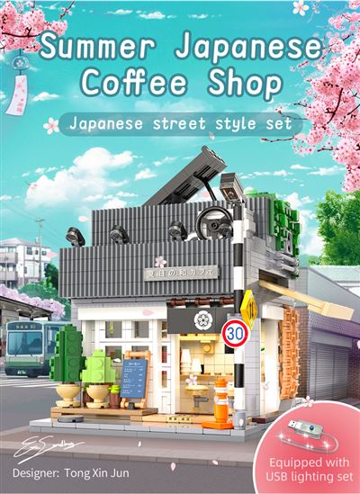 Set de construcción cada summer breeeze coffee shop c66007w 1116 piezas
