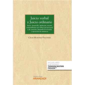 Juicio verbal y juicio ordinario (papel + e-book) - 1
