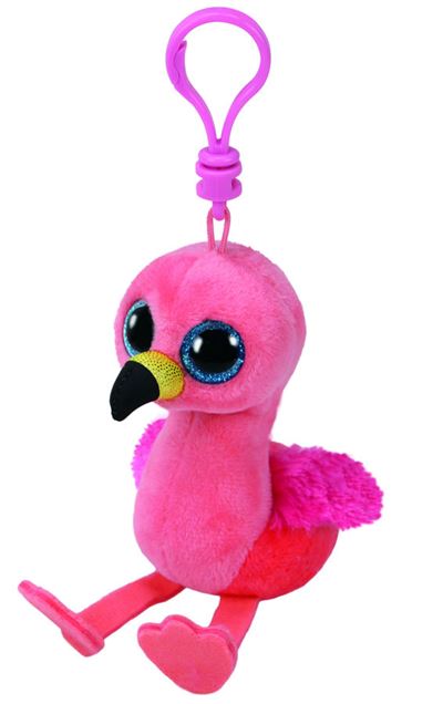 Beanie boo's clip gilda pink flamingo 10cm