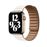Correa de eslabones de piel Apple Link Blanco tiza para Apple Watch 44 mm - Talla M/L