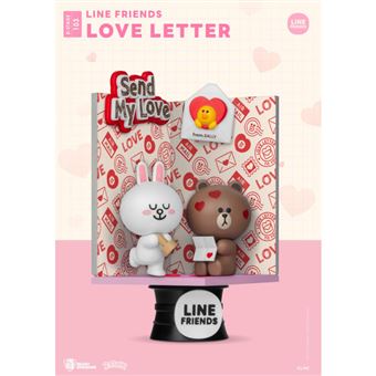 Figura Dstage Line Friends Beast Kingdom carta de amor 18cm - 1