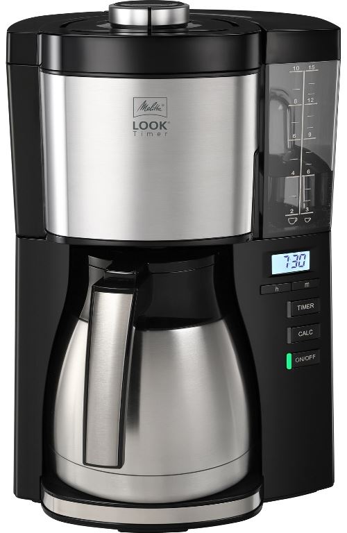 Cafetera De Goteo Melitta Look V Therm Timer Negro
