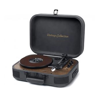 Giradischi MUSE MT-207 DGB Con Bluetooth, Altoparlanti Integrati E USB Per Convertire Vinili In Digitale | Nero