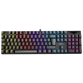 Teclado Gaming Krom Kasic Led RGB Negro 