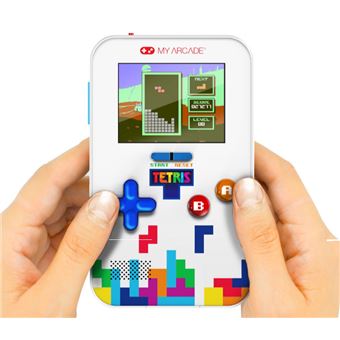 Silvergear Consola Portátil Retro Con 26 Juegos De Bloques, Diseño Compacto De 15,7 X 7,7 Cm, Disponible En Verde Menta, Ideal Para Niños Y Adultos