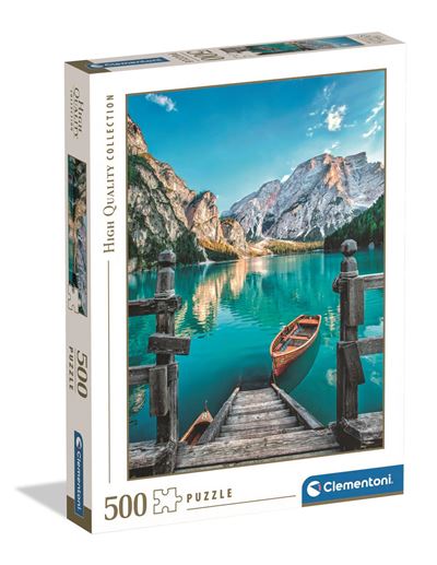 Puzzle clementoni 500 hqc lago de braies