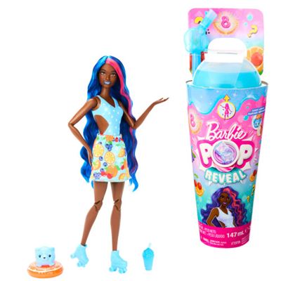 Muñeca barbie pop! reveal serie frutas que revela sus colores con accesorios sorpresa ponche de frutas