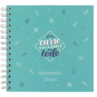 Mr Wonderful Planificador de estudio – Este curso voy a darlo todo