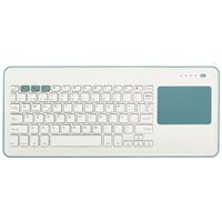 Teclado táctil inalámbrico con Bluetooth Silver HT Blanco /Verde