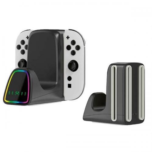Estación De Carga Nacon Para 2 Pares De Joy-con Y 1 Controlador Pro Para Nintendo Switch 2
