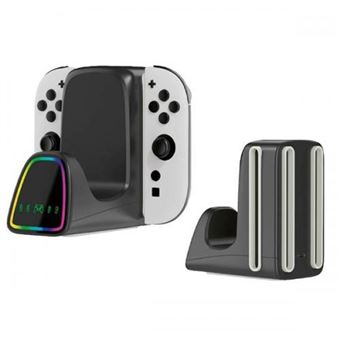Estación de carga Nacon para 2 pares de Joy-Con y 1 Controlador Pro para Nintendo Switch 2