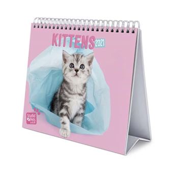 Calendrier Mural 2020-2021 Studio Pets Chiots - 16 Mois (Sept 2020 à Déc 2021) - 30x30 Cm - Multilingue