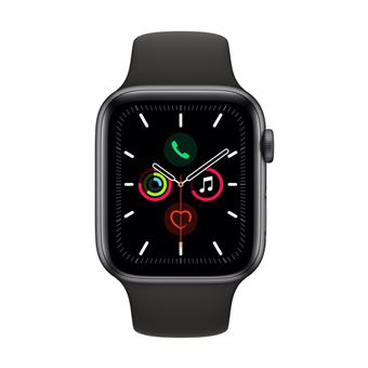 Apple Watch S5 44 mm GPS Caja de aluminio en gris espacial y Correa deportiva Negro