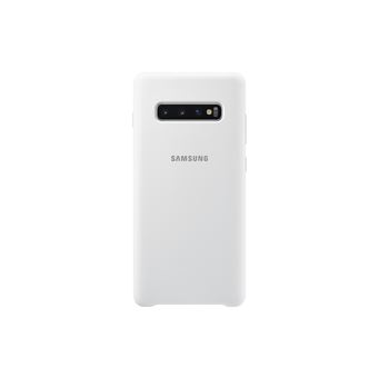 Funda de silicona Samsung para Galaxy S10+ Blanco
