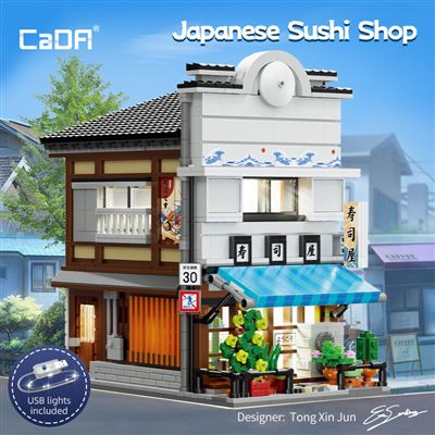 Set de construcción cada restaurante de sushi c66018w 1665 piezas