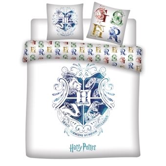Especificado Mancha Mostrarte Funda nórdica Harry Potter Escudo de Hogwarts Blanca 240 x 220 - Accesorios  - Los mejores precios | Fnac