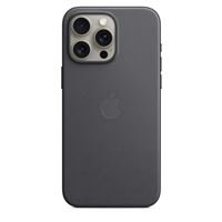 Funda de trenzado fino Apple Negra con MagSafe para iPhone 15 Pro Max