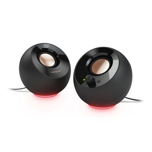 Altavoces Creative Pebble Se 2.0 Rgb Para Pc Negro