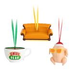 Set Erik De 3 Adornos De Navidad Friends Pavo, Sofá Y Taza Central Perk