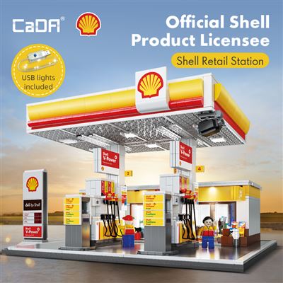 Set de construcción cada gasolinera shell 1309 piezas