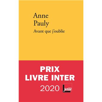 Avant que j'oublie - 1