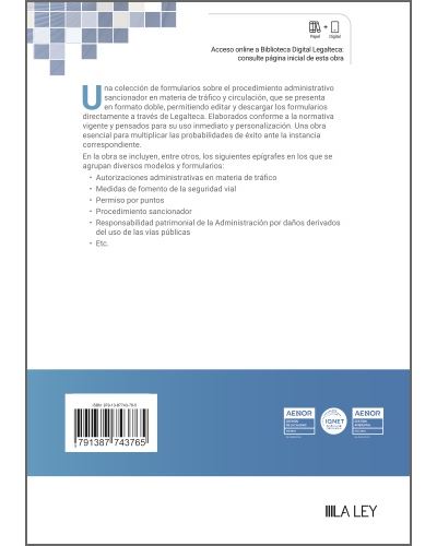 La Ley Formularios Del Procedimiento Administrativo Sancionador: Tr