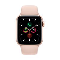 Apple Watch S5 40 mm GPS Caja de aluminio en oro y Correa deportiva Rosa arena