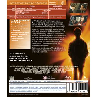 El sexto sentido (Formato Blu Ray)