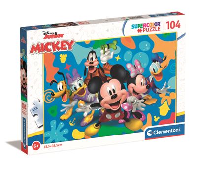 Clementoni puzzle super 104 piezas disney mickey