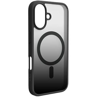 Funda de Silicona gel TPU con MagSafe Puro Gradient negro transparente para iPhone SE 2025