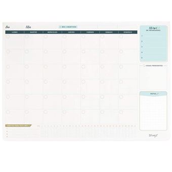 inicial Pantano esfuerzo Mr Wonderful Organizador de escritorio mensual - Calendario, horario - Los  mejores precios | Fnac