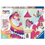 Ravensburger Puzzle El Dragón De Las Rosquillas 2X24 Piezas