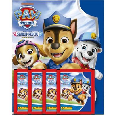 Starter pack panini la patrulla canina álbum + 4 sobres