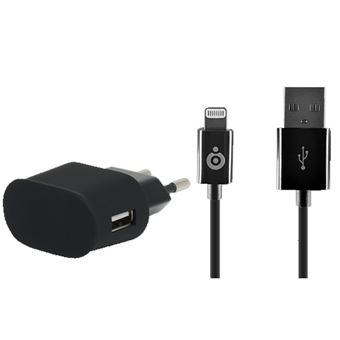 Cargador USB-A + cable Lightning Bigben Interactive Negro para Apple