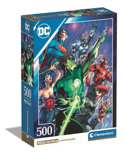 Puzzle clementoni 500 dc comics compact