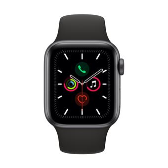 Apple Watch S5 40 mm GPS Caja de aluminio en gris espacial y Correa deportiva Negro