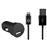 Cargador de coche USB-A + Cable lightning Bigben Interactive Negro para Apple 