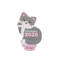 Mr Wonderful Calendario de sobremesa 2026 con peana - CAT-lendar