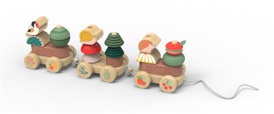 Tren de animales de madera nature et decouvertes