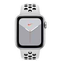 Apple Watch S5 Nike 40 mm GPS Caja de aluminio en plata y correa Nike Sport Platino puro/Negro
