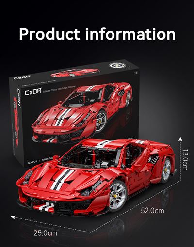 Set de construcción cada master italian super car 3236 piezas
