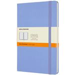 Cuaderno Moleskine Classic Large Rayas Tapa Dura Azul Hortensia