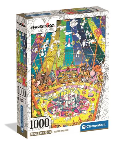 Puzzle clementoni 1000 mordillo the show