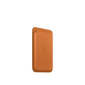Cartera de piel con MagSafe Marrón dorado para iPhone 13 - Funda para  teléfono móvil