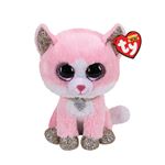 Peluche Beanie Boos Fiona-pink cat 15cm